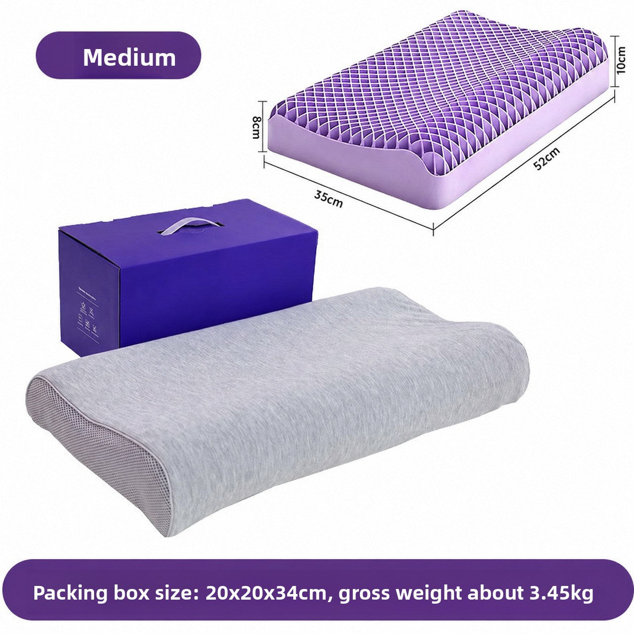 Fitvexo ChillCloud Cooling Breathable Pillow