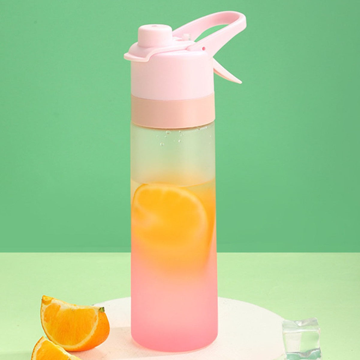 Spray Plastic Water Bottle with Large Capacity