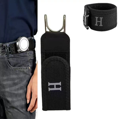 Adjustable Waist Belt Buckle with Hook and Velcro
