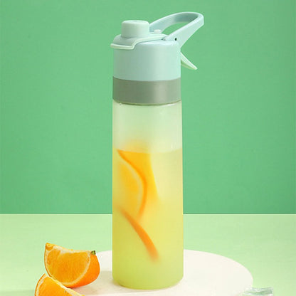 Spray Plastic Water Bottle with Large Capacity
