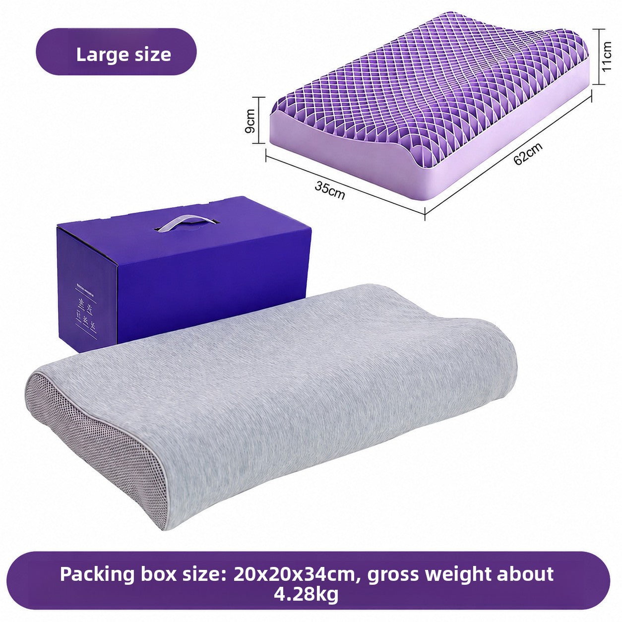 Fitvexo ChillCloud Cooling Breathable Pillow