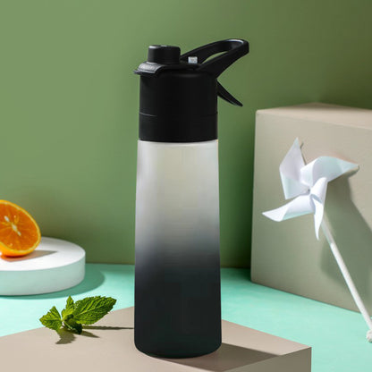 Spray Plastic Water Bottle with Large Capacity