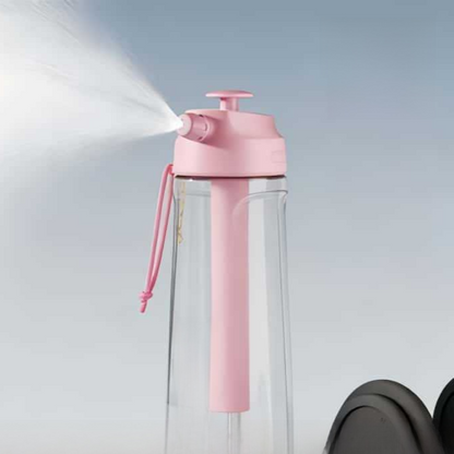 Spray Plastic Water Bottle with Large Capacity
